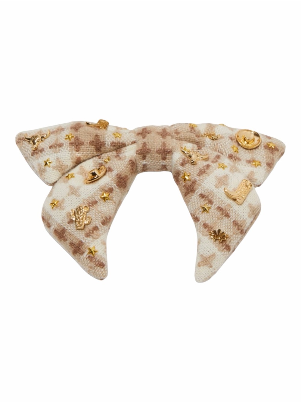 Lele Sadoughi Desert Dusk Lonestar Embellished Bow Barrette NWT